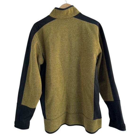 Columbia Men's Sz L Grade Max Softshell Jacket Bronze Green Omni Heat Wool Blend - Picture 4 of 14